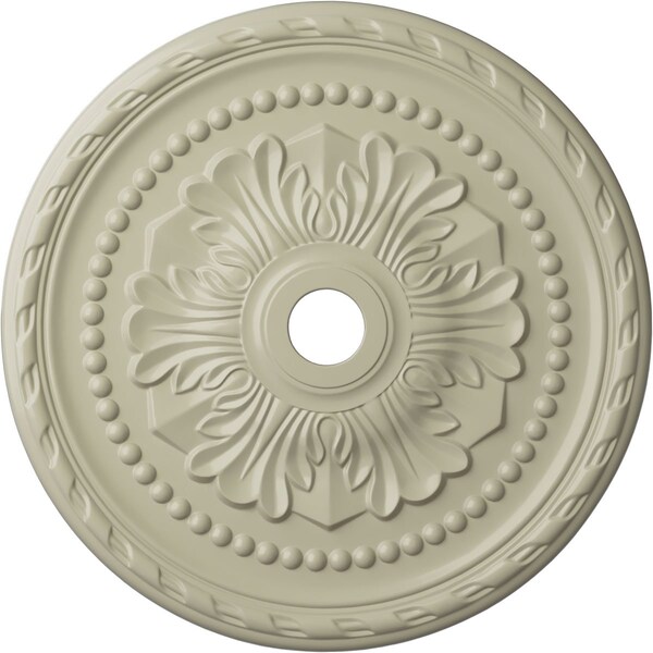 Ekena Millwork Palmetto Ceiling Medallion (Canopies up to 7 5/8"), 31 1/2"OD x 3 5/8"ID x 1 3/4"P, Clear Yellow CM31PMCYF - main